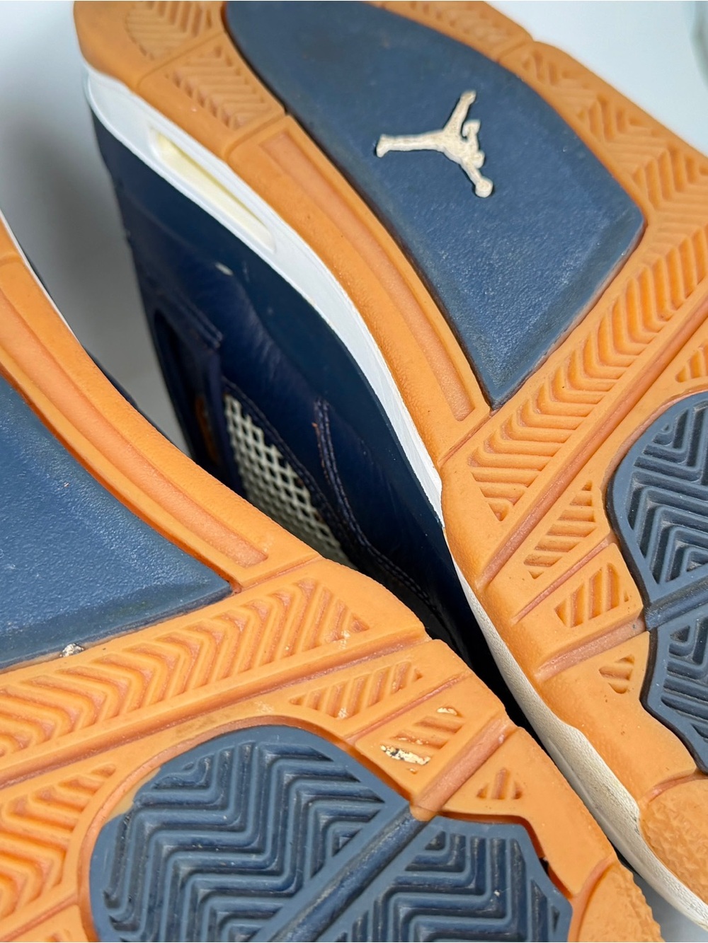 Air Jordan 4 Retro “Dunk From Above” Midnight Navy Gold Size 9 Men’s - Picture 5 of 13